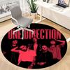 1 шт. Коврик для пола Круглый Музыкальная группа One Direction, Для офисных стульев, Спальни, Гостиной, Домашний декор a1016253