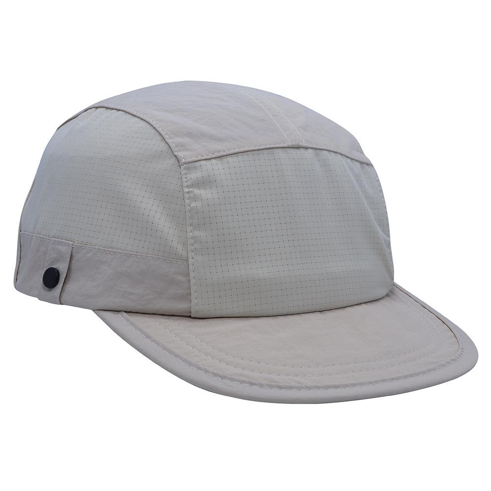Quick-drying spring and summer peaked cap tooling function five-page cap splicing outdoor sports sun protection flat edge mountaineering hat
