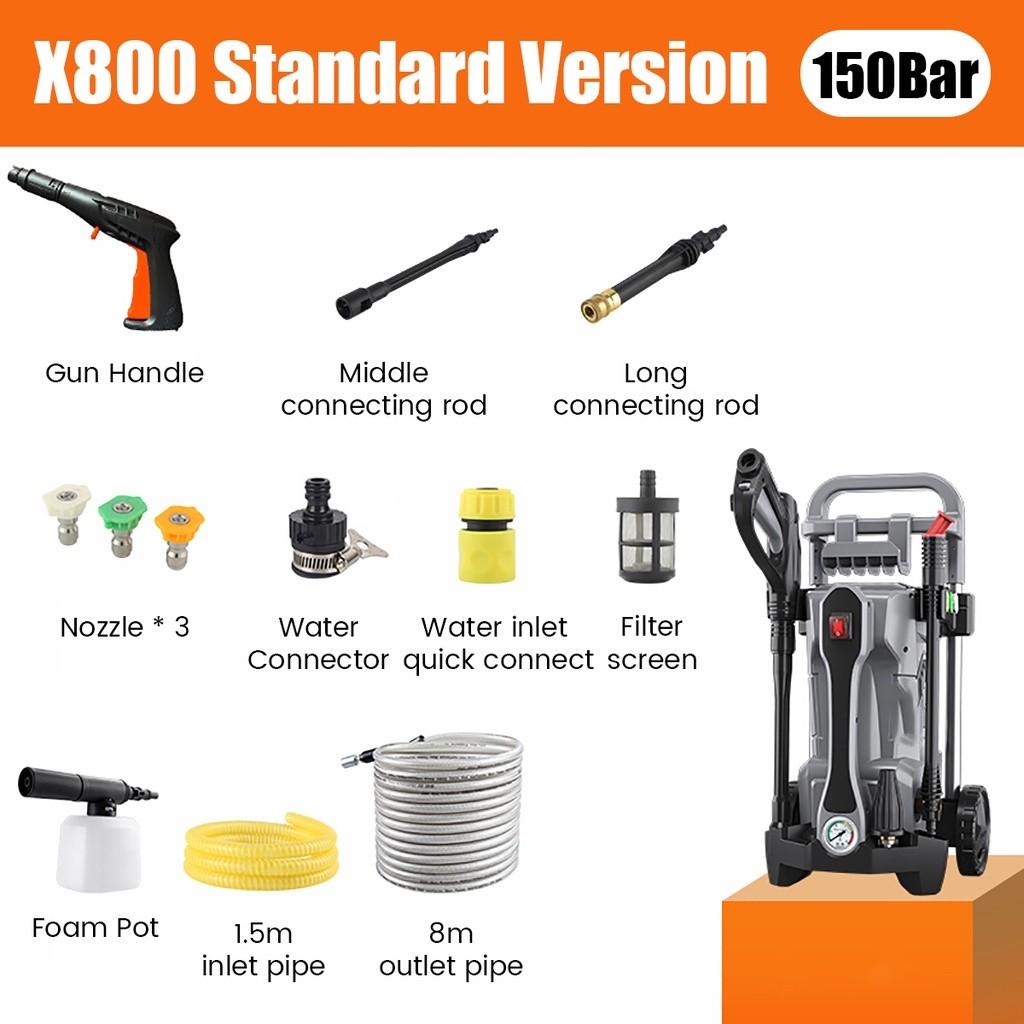 Мойка высокого давления 220В-230В 150 бар для опрыскивателя высокого давления Parkside, мойка для автомобиля 3800 Вт, очистительный насос, пеногенератор, принадлежности для мойки