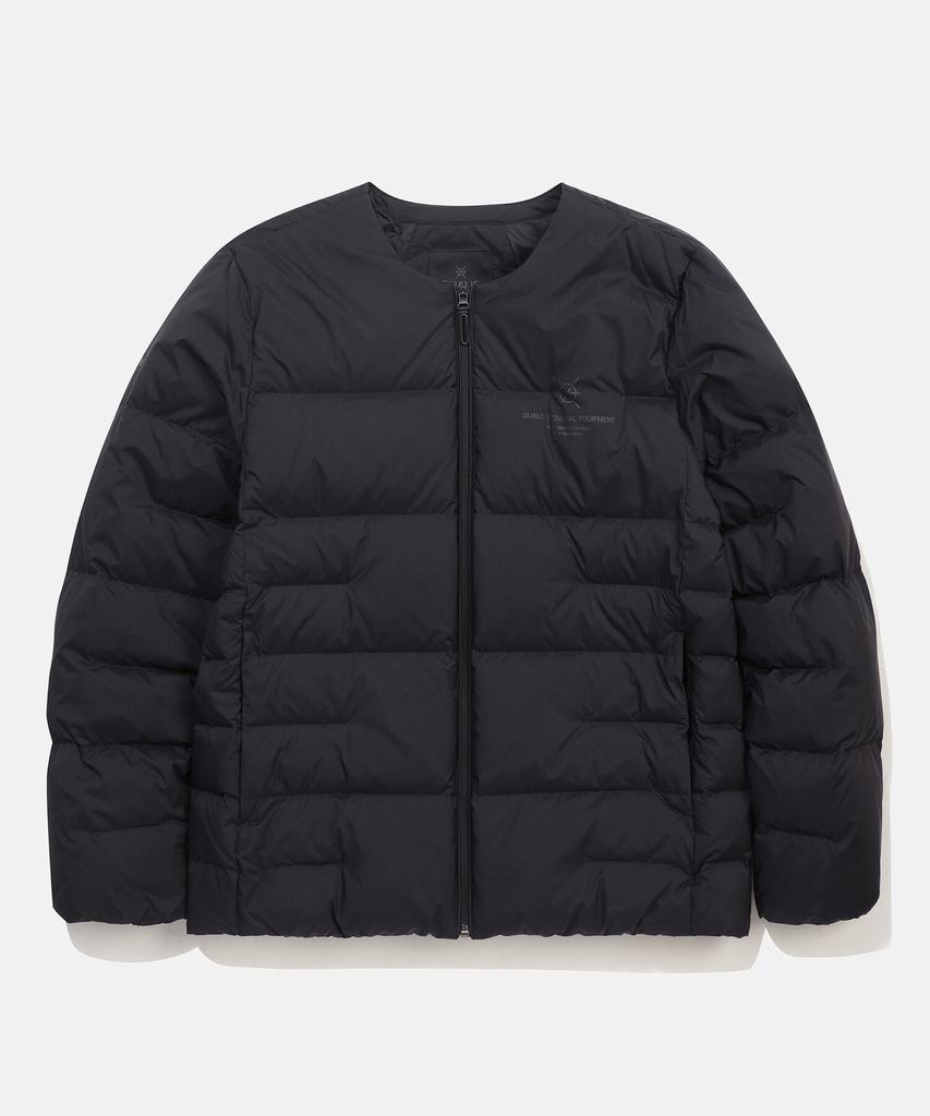 Descente [Dualis] Стеганая легкая куртка на гусином пуху с U-образным вырезом Черная (Sp423Ddjo4)
