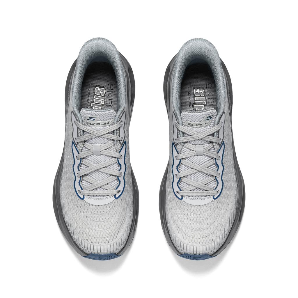 Skechers Мужские удобные универсальные прочные низкие кроссовки для бега Мужские кеды Серый 220425-GRY