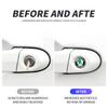 EMIW1 15mm Car Lock Keyhole Stickers Decoration Protection For Skoda Octavia A5 A4 Mk1 Fabia Superb Rapid Mk3 Yeti Kodiaq 2006 Sign