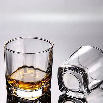 Утолщенная квадратная стеклянная чашка, бытовые чашки для чая, прозрачная чашка для воды, напитков, виски, пива, стаканы для бара, вечеринки KTV