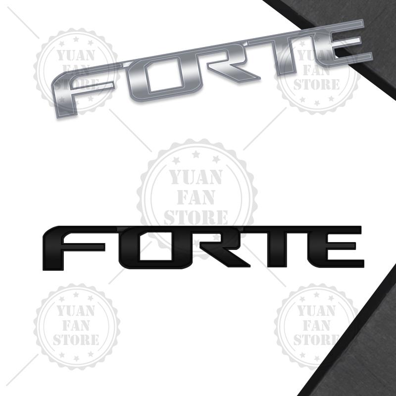 Rpqjh8 1 шт. Металлическая буква Для Forte 3D Эмблема Наклейки на задний багажник автомобиля Значок Автоаксессуары Стайлинг