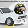 Big 1:24 Alloy M3 Toys Miniature Models Cars Rubber Tires Wheel Pull Back Vehicles with Light Sound Toy Car for Boys Xmas Gifts