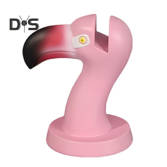 Держатель для очков Фламинго, подставка для очков, статуэтка животного из смолы, украшение для рабочего стола, прочная нескользящая стойка для очков