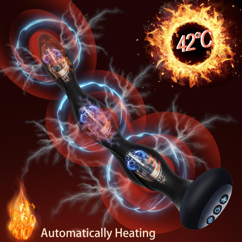 Анальная пробка с электрическим током, массажер простаты с подогревом, женский мастурбатор, эротические секс-игрушки, вибраторы для пар, мужчин и женщин