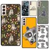 Cute Raccoon Case For Samsung Galaxy S21 Ultra S20 FE S8 S9 S10 Note 10 Plus Note 20 S22 Ultra Cover