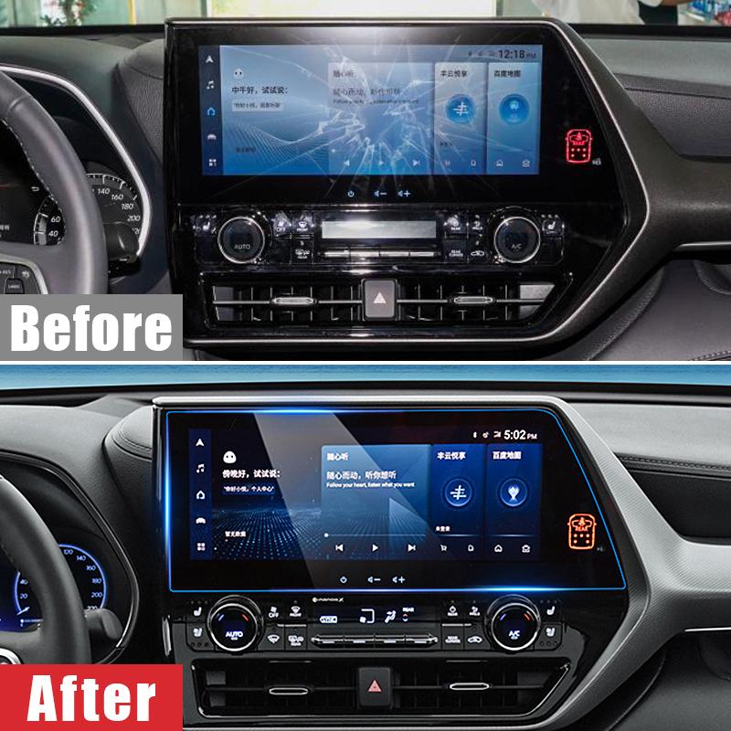 Автомобильные аксессуары для Toyota Highlander XU70 2022 2023 гибридное закаленное стекло GPS-навигация Защитная пленка для экрана