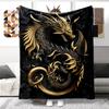 Animal Dragon Blanket Ultra Lightweight Soft Plush Flannel Throws Blanket for Sofa Bed Couch Best Office Gifts  Demogorgon