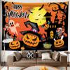 Halloween Pumpkin Head Print Tapestry Room Wall Decor Background Home Decor Nordic Living Room Bedroom Tapestry