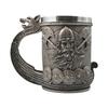 Пивная кружка с рунами викингов, 304 Нержавеющая сталь, Кружка, Смола, Имитация, Пиратский, Северогерманский Декор, Кружка, Кофейная чашка, Подарок мужчине