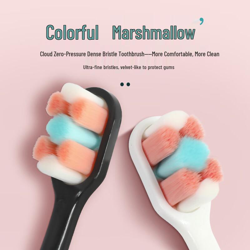 Cotton Candy Colorful Ultra Soft Toothbrush - 2 Pack