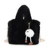 Winter New Chain Wool Bag Large Capacity Shoulder Messenger Bag for Women Portable Fur Bag