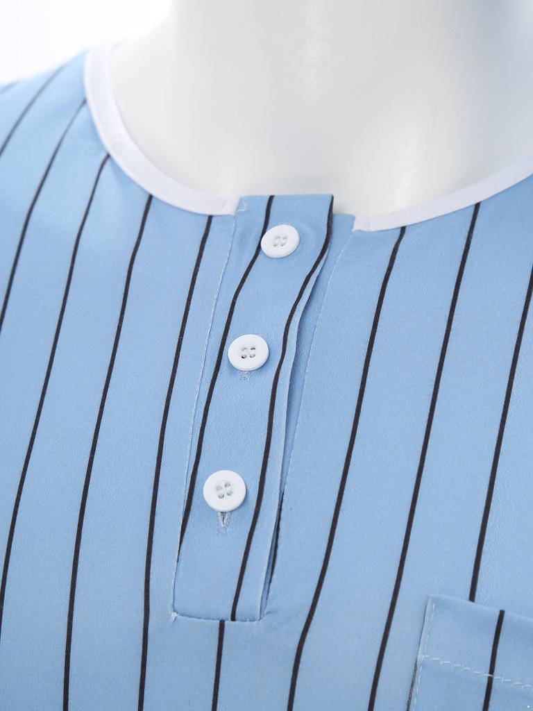 Mens Sissy Nightwear Striped Sleep Robe with Hat Long Sleeve Long Robe And Pompom Adjustable Sleep Hat Arabian Muslim Pajamas