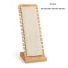 Bamboo and Wood Necklace Display Stand, Pendant Stand, L-shaped Vertical Jewelry Stand, Removable Jewelry Display Board, Jewelry Display Props