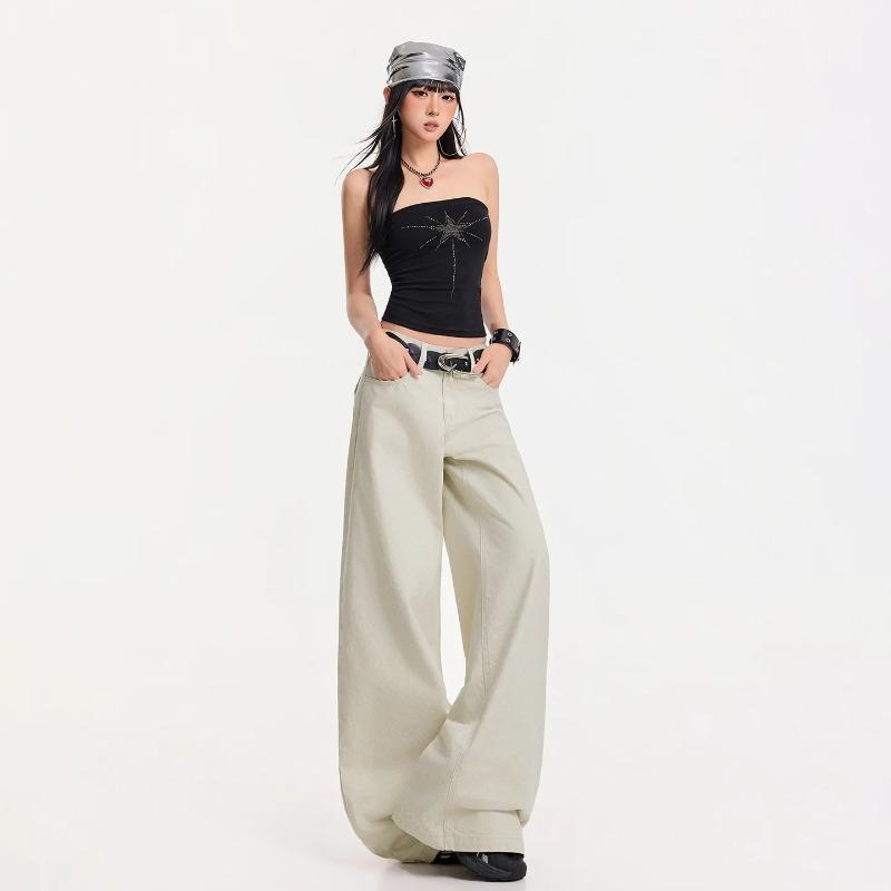 VIONA High Waist Loose Straight Leg Jeans Comfortable Versatile Slimming Spring Summer New Style American Trendy Lazy Style Jeans