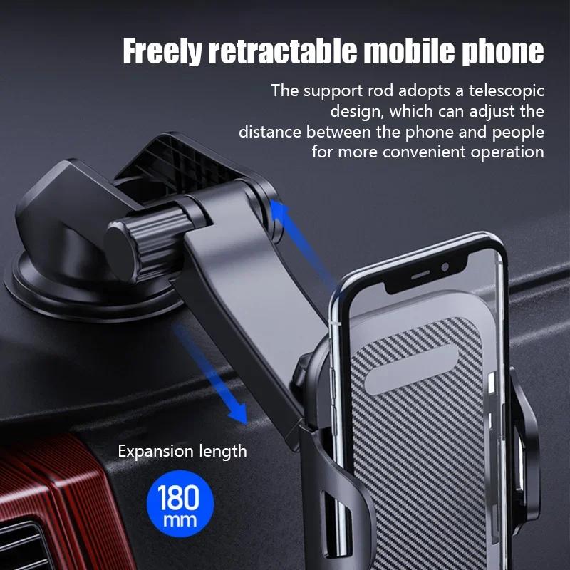 Air Outlet Car Bracket 360 ° Rotation Expansion Bar Silicone Suction Cup Car Phone Holder for IPhone for Samsung for Xiaomi