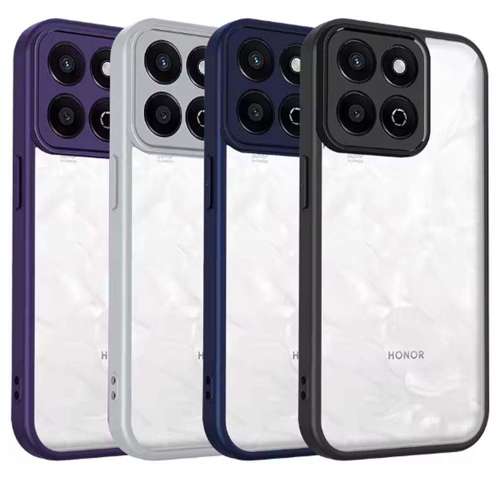 Для Honor 200 Умный чехол Чехол для смартфона Honor 200 ALT-NX1 Чехол-подушка Ударопрочный Силиконовый бампер Прозрачная матовая задняя крышка Жесткий