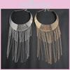 Fashionable Retro Multi Layer Tassel Design Women Metal Necklace For Street Style Looks