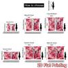 2D FLAT PRINTING 2pcs Curtains (Without Rod) Valentine's Pink Butterflies Popular Print Curtains Versatile Durable Polyester