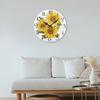 Современные Бесшумные Настенные Часы Деревянные Подвесные Настенные Часы Декор Креативные Часы Подсолнух Кофейня