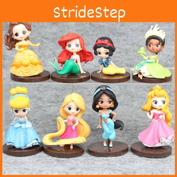 Сказочные Очаровательные ПВХ Фигурки Принцесс для Украшения Торта и Веселой Игры
