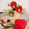[Bestmaple] Шапка-помидор плюшевая головной убор арбузная шляпа (Помидор)