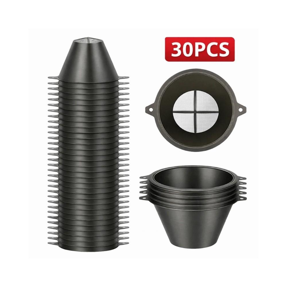 6pcs/30pcs Fine Mesh Paint Filter Plastic Material Nylon Mesh Filter Oil Based Paints