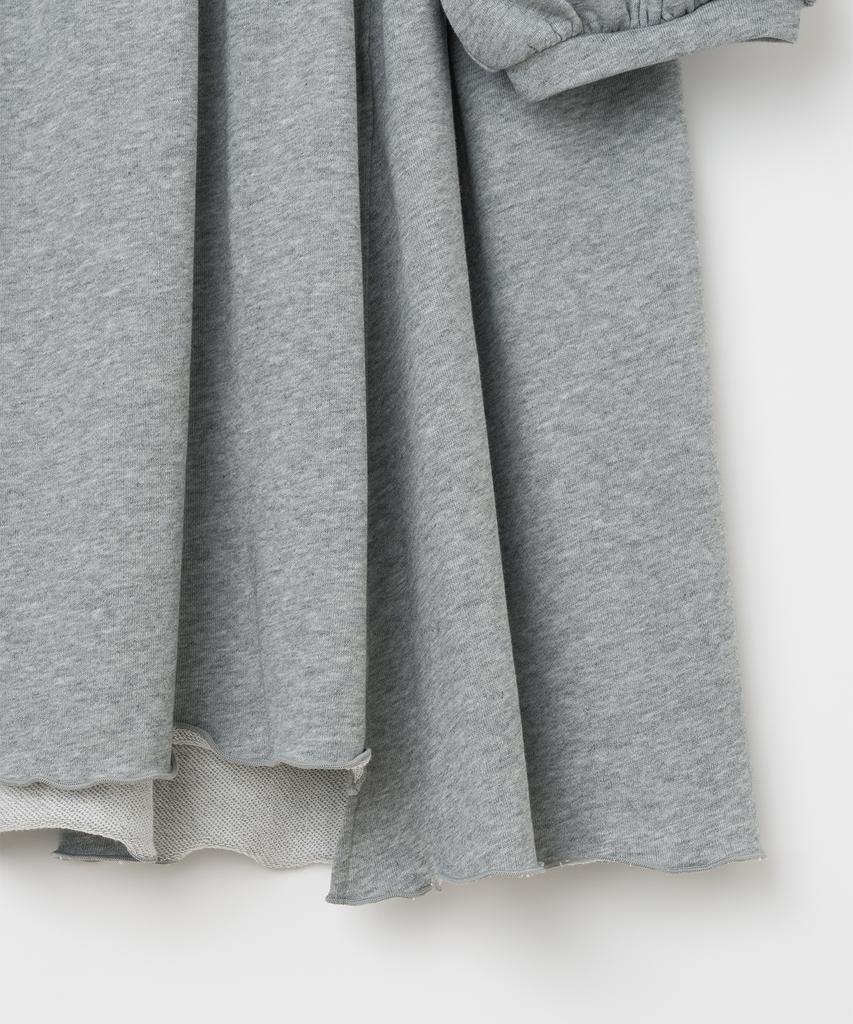 Milo Woman Puff Sleeve Jersey Dress [Melange Grey]