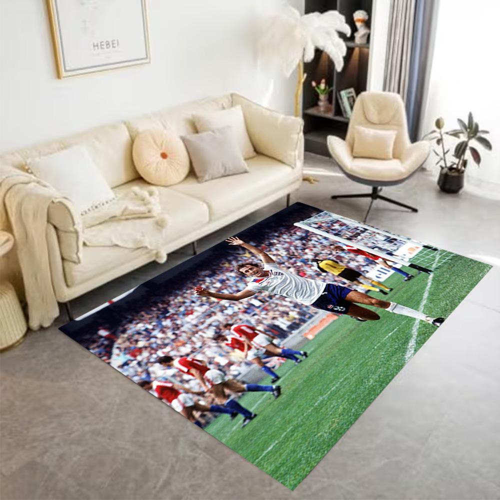 Football Legends Celebration Floor Mat Design for Playrooms Entryway Dormitory Study room Anti-slip Rug Office home decor