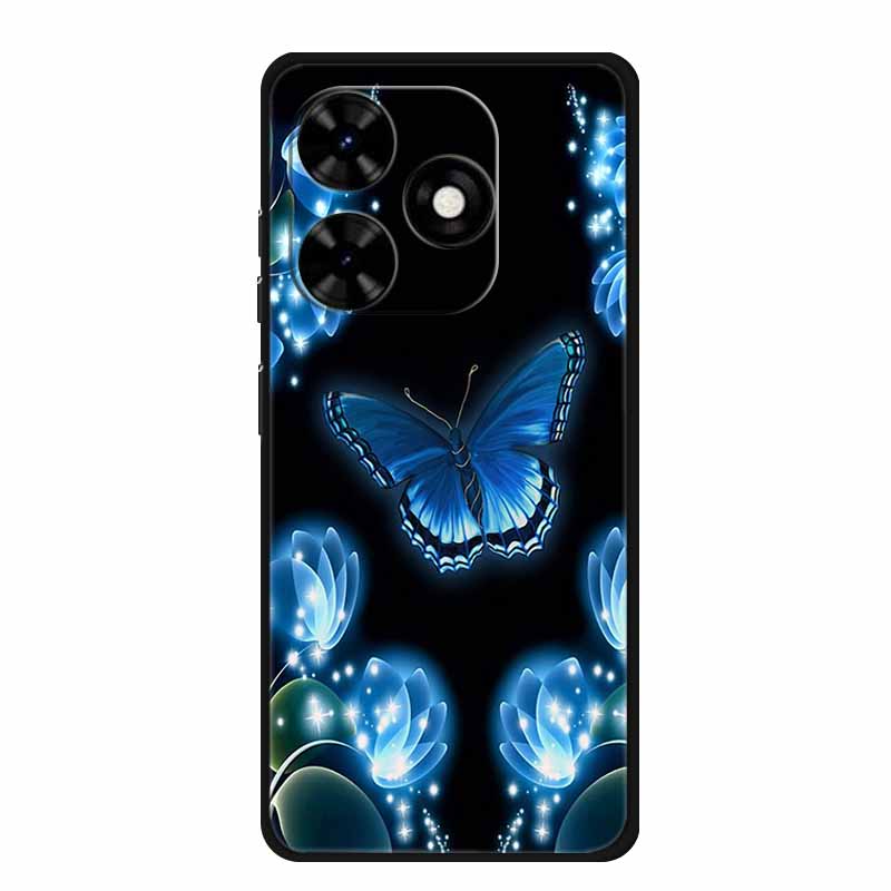 Чехол для Tecno Spark Go 2024 Животные Расписной ТПУ Силиконовый Мягкий Чехол для Телефона для Spark Go2024 BG6 Защитный Волк Ударопрочный Para