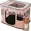 Foldable Pet Pen Dog Crate Portable Playpen for Dog Puppy Cats Top Removable Zipper Mesh Dog Cat Tent Kennel with Carrying Bag