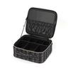 Francfranc Tweed Vanity Makeup Black Bag,