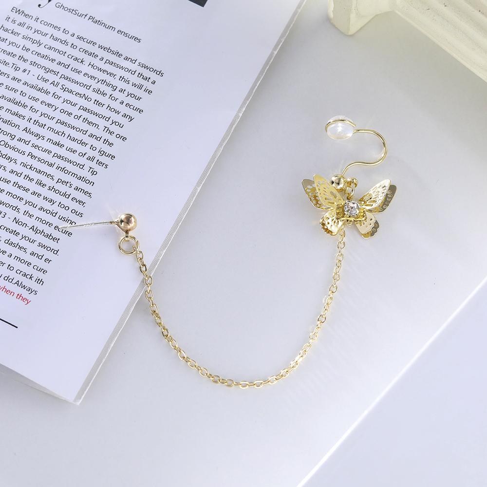 2023 Женские серьги в форме бабочки, простые длинные с кисточками, милые блестящие трендовые серьги-подвески