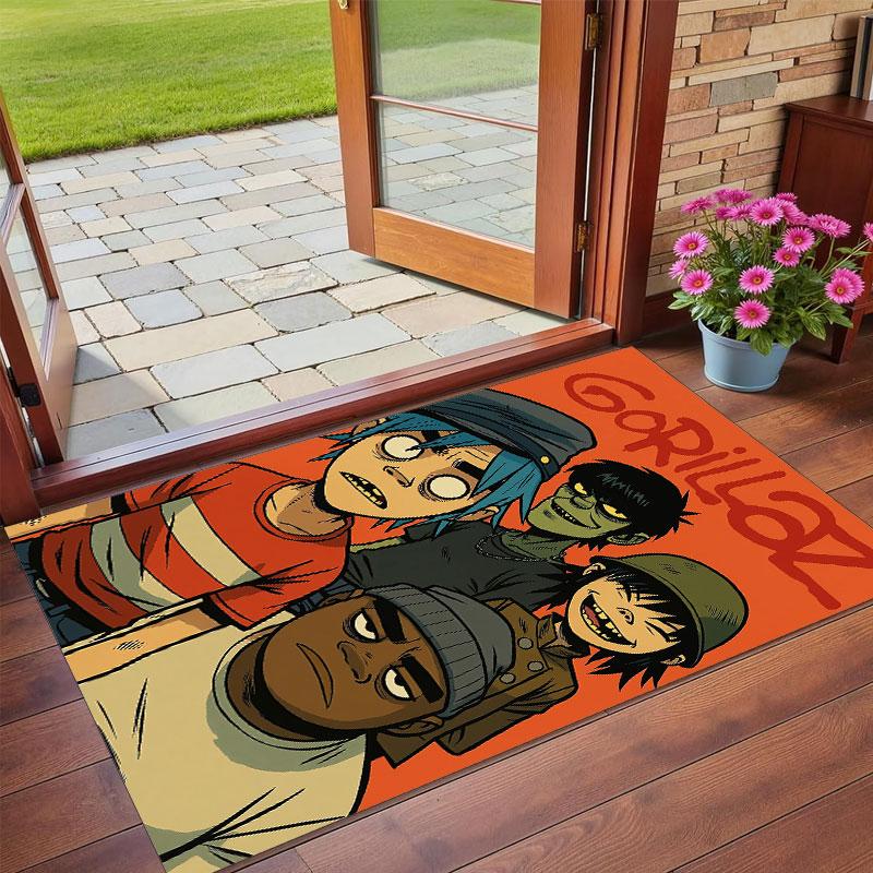 Crystal Velvet Rug Soft Non Slip Indoor Floor Mat Home DecorGorillaz