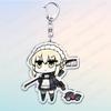 Горячие Ключницы для Аксессуаров из Манги и Игр Брелок для Сумки Fate Grand Order Saber Alter Zero Кольцо Подарки для Фанатов Брелки