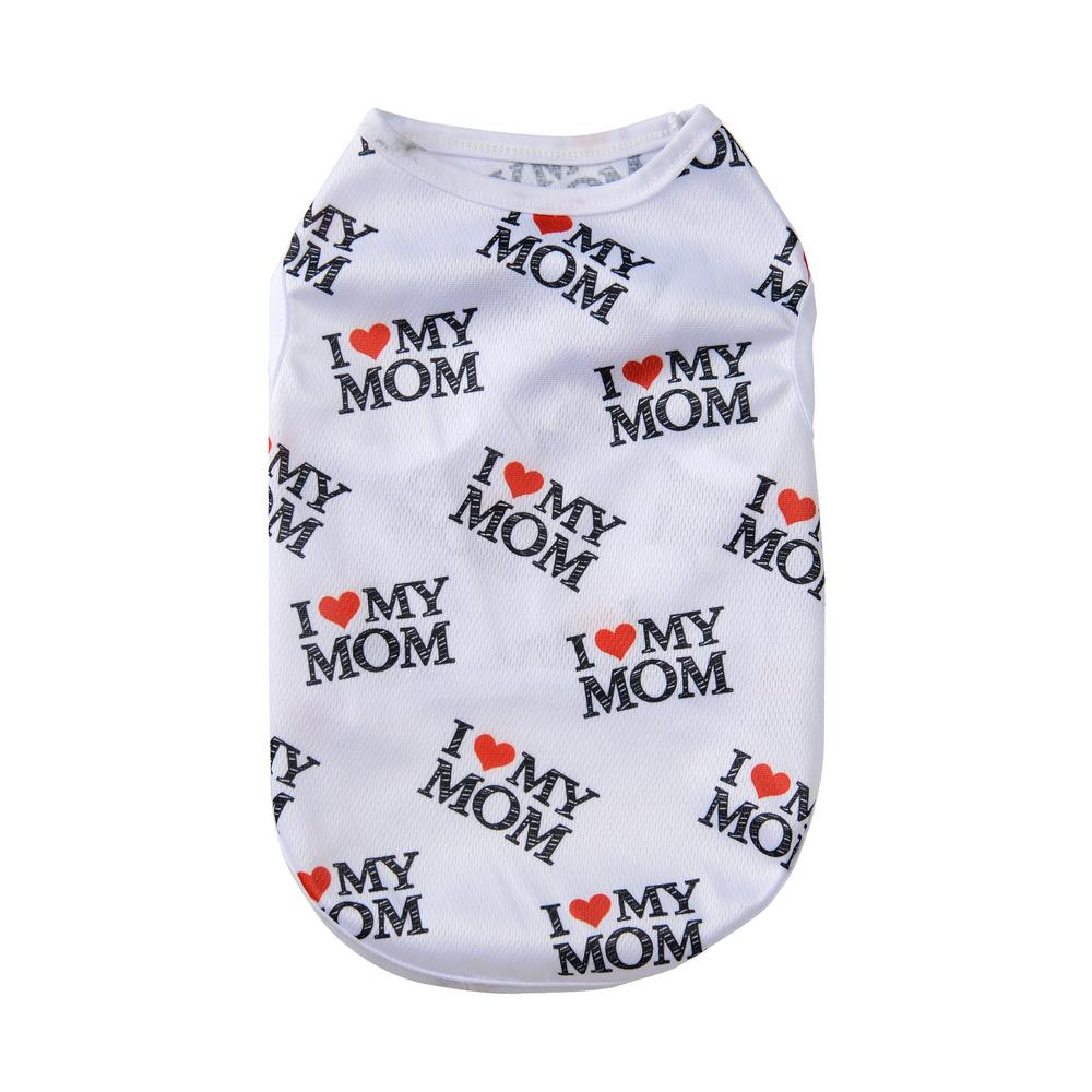 Мягкая одежда для собак средних и маленьких пород, дышащая футболка с принтом «любовь», костюм для щенка, шнауцера, йоркширского чихуахуа, жилет для питомца, пальто