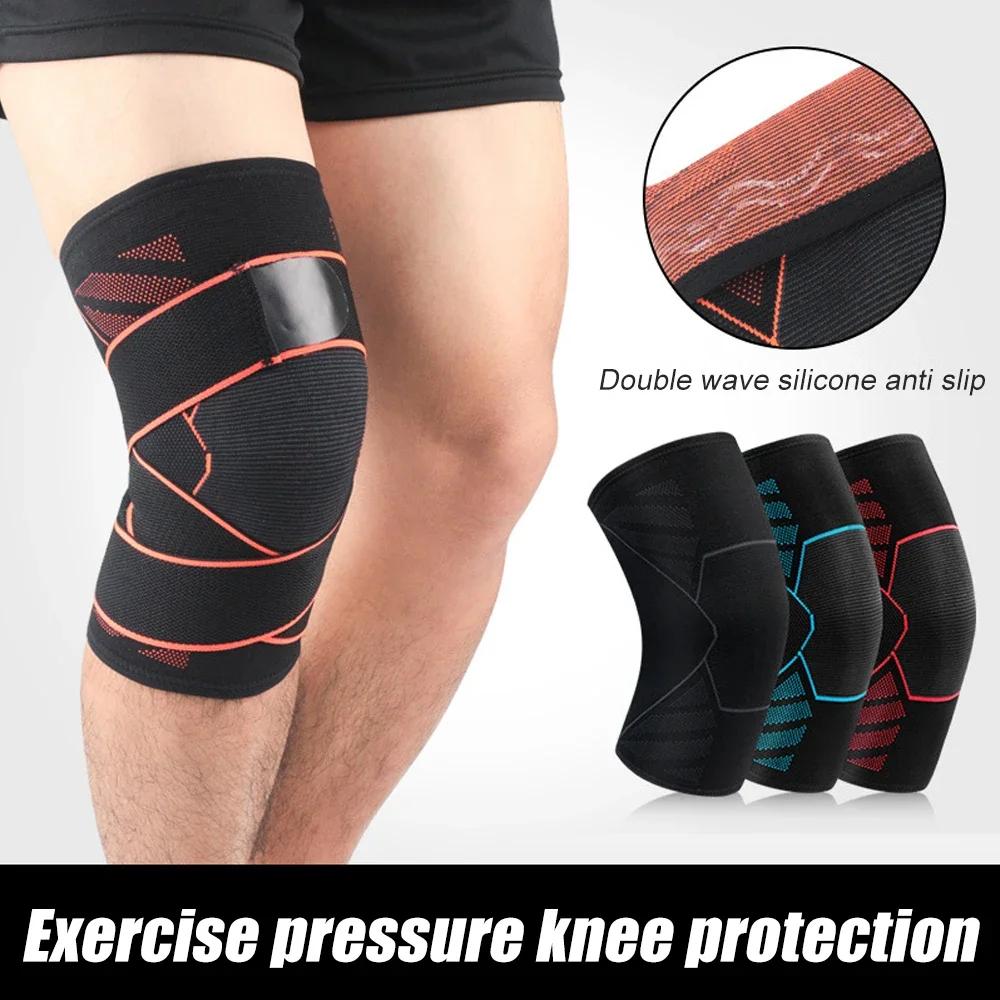 1 шт., компрессионные бандажи для поддержки колена для бега, облегчения боли, восстановления после травм, баскетбола и других видов спорта