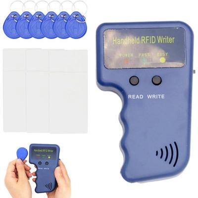 RFID-считыватель-писатель Портативный ручной считыватель-писатель идентификационных карт 125 кГц с 6 записываемыми картами и 6 записываемыми метками