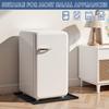 Mini Fridge Silicone Mat Waterproof Fridge Drip Tray with 4 Base Raisers Leak Resistant Under Refrigerator Mat Floor Protector