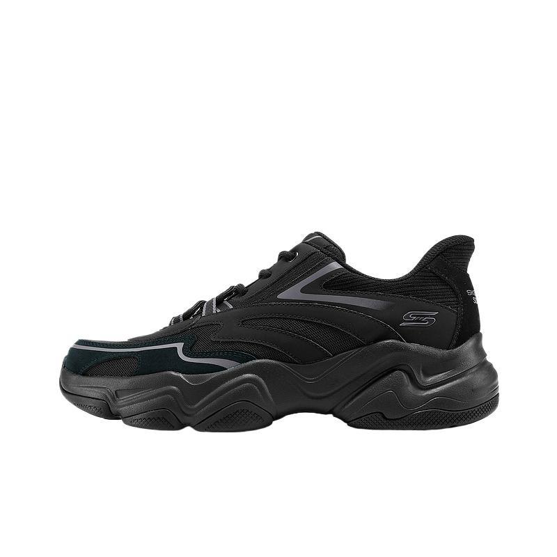 Skechers D'LITES Мужские Сетчатые Однотонные Удобные Папины Кроссовки 118335-BBK
