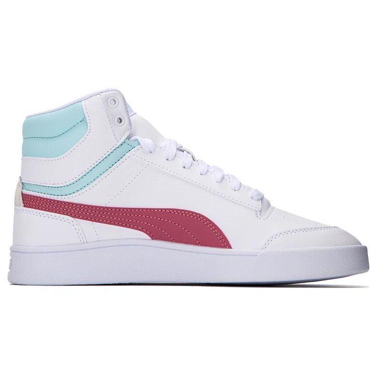 Puma Shuffle Mid White Dusty Orchid Unisex Sneakers Light-Aqua Team-Gold 380748-11