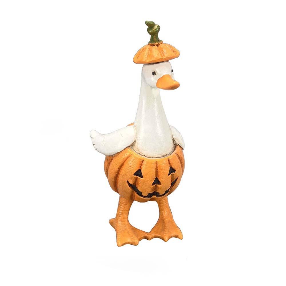 Waterproof Halloween Duck Figurine Creative Ghost Pumpkin Sculpture Kids Bedroom