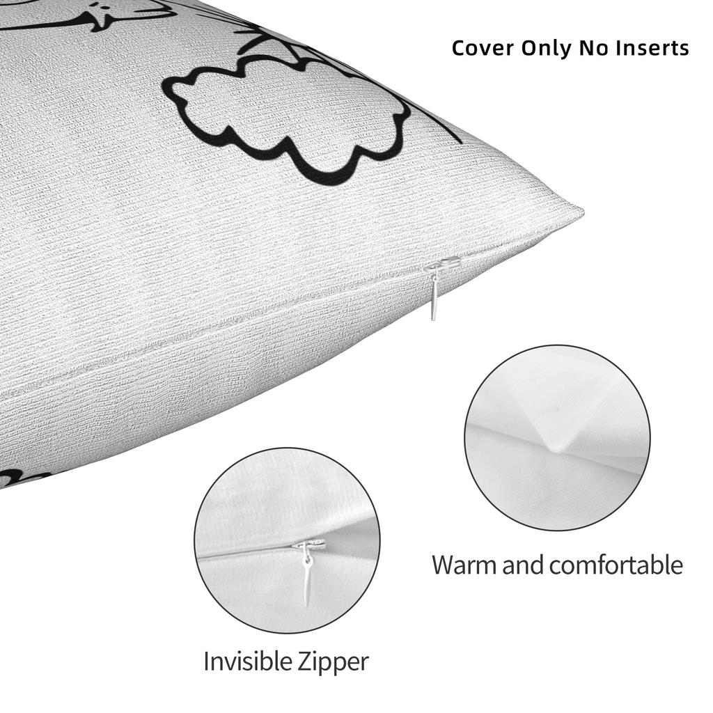 Rock Extremoduro Band Whales and Sun Pillow Cover Square Cushion Cover Fashion Pillow Case For Sofa Bedroom Home Decor