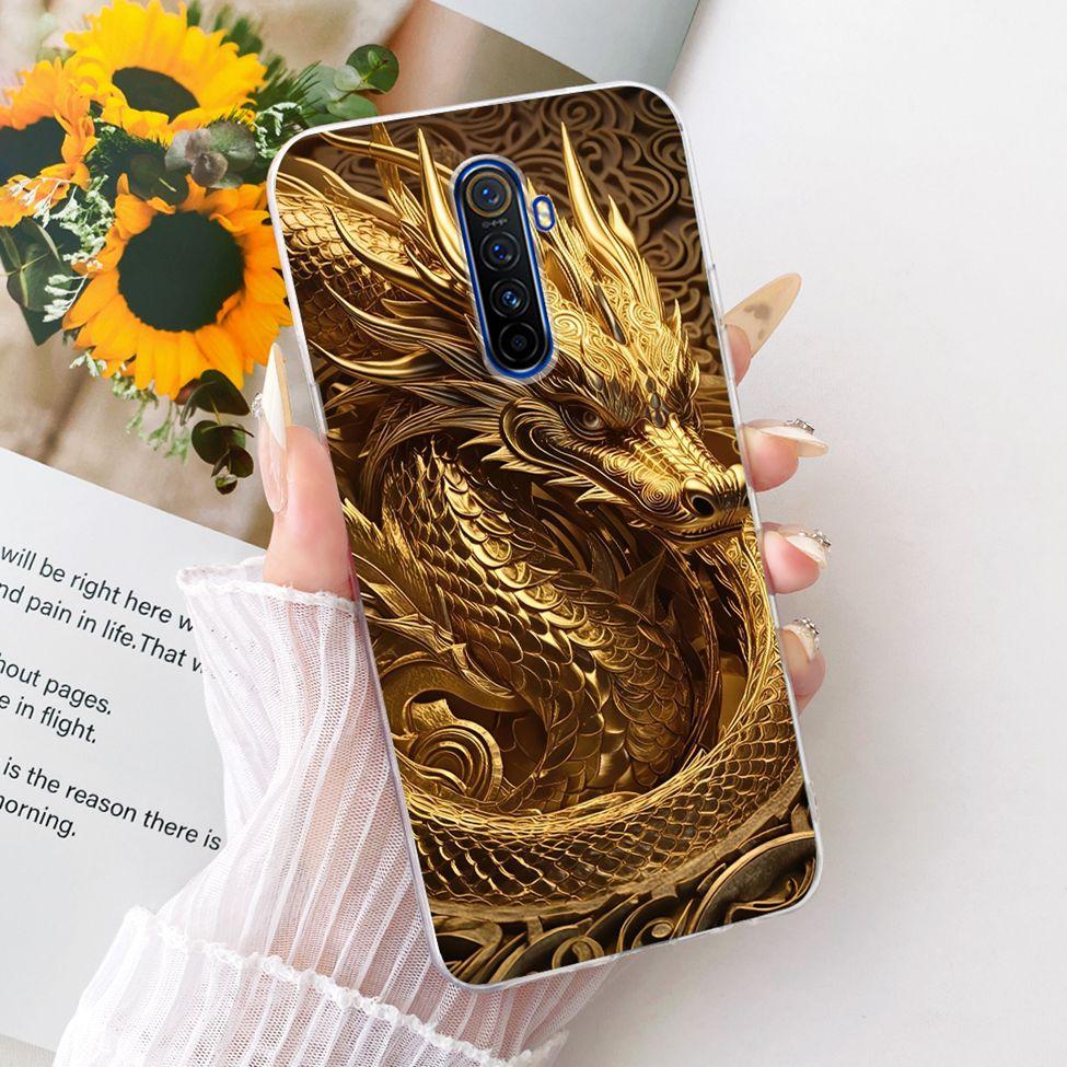 Clear For Realme X2Pro RMX1931 Casing For Realme X2 Pro Case Luxury Fashion Butterfly Funny Cute Painted Cover