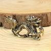 Antique Miniature Animal Ornaments Figurines Vintage Brass Mini Animals Statue Desk Ornaments Home Feng Shui Decor Crafts