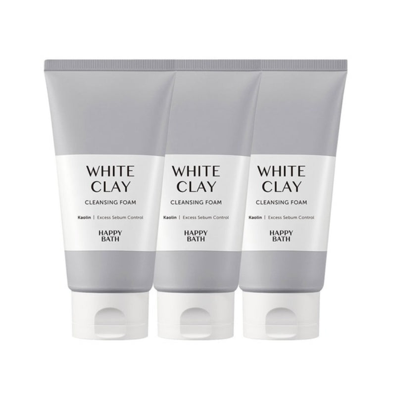 Happy Bath Whiteclay Pore Cleansing Foam 150g 1Pc/2Pcs/3Pcs/4Pcs