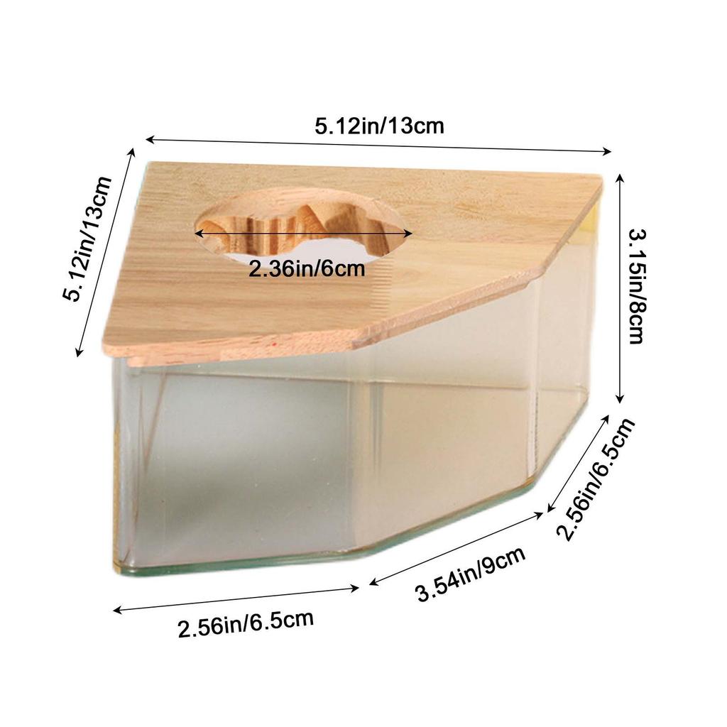 Hamster Sand Bath Box Sand Basin Digging Sand Container for Squirrels Rat