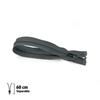 Zipper - ECLAIR - Z54 - 6mm Separable - Anthracite Gray - 60 Cm